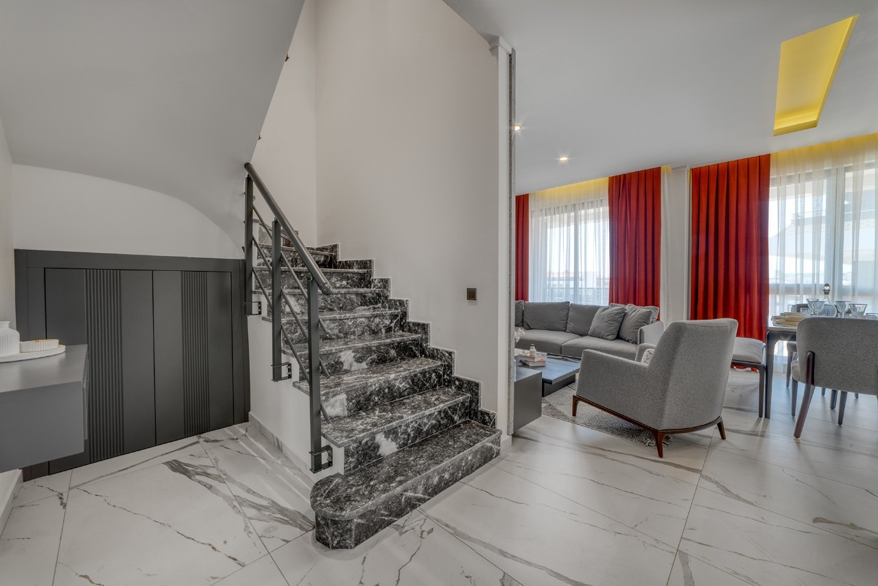 Luxury 1+1 Apartment with Sea and Mountain Views in Avsallar