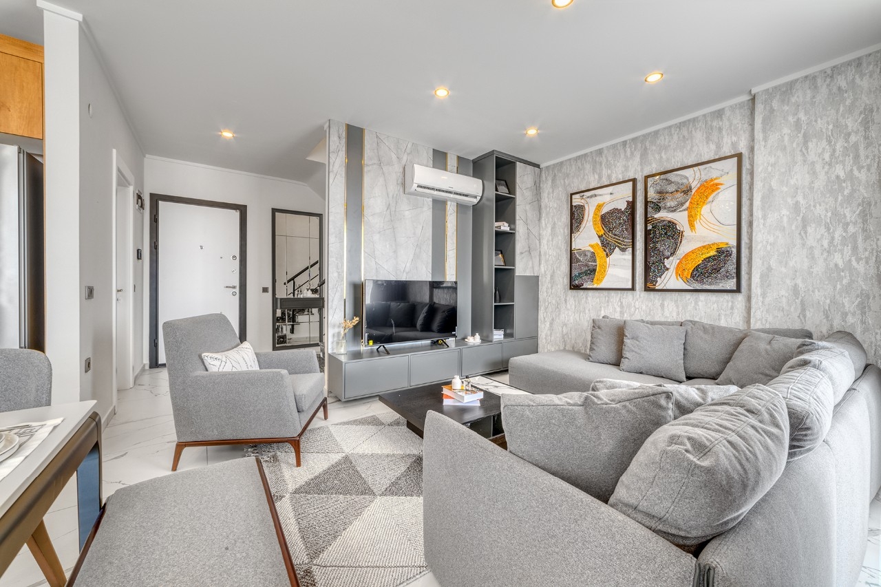 Luxury 1+1 Apartment with Sea and Mountain Views in Avsallar