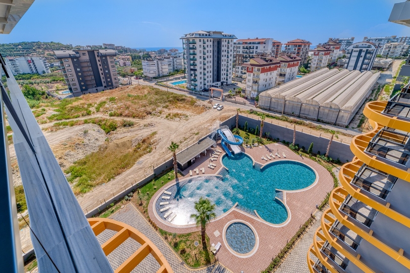 Luxury 1+1 Apartment with Sea and Mountain Views in Avsallar