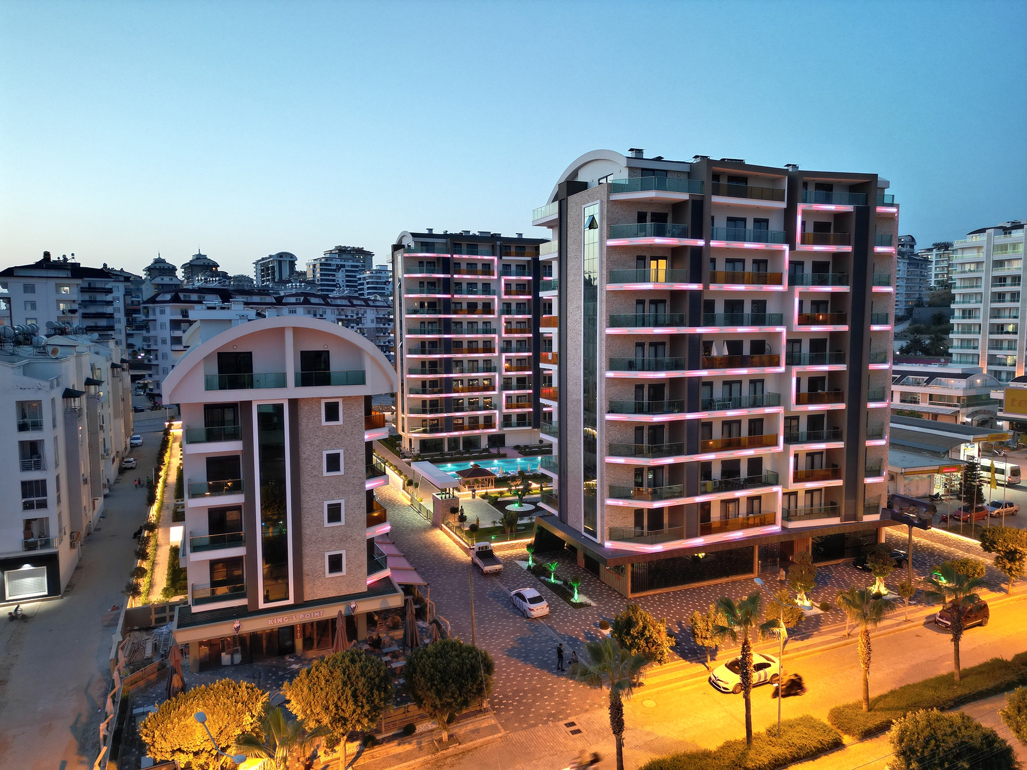Luxuriöse 1+1 Wohnung mit Meerblick in Avsallar, Alanya
