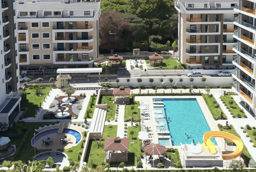 Luxuriöse 1+1 Wohnung mit Meerblick in Avsallar, Alanya