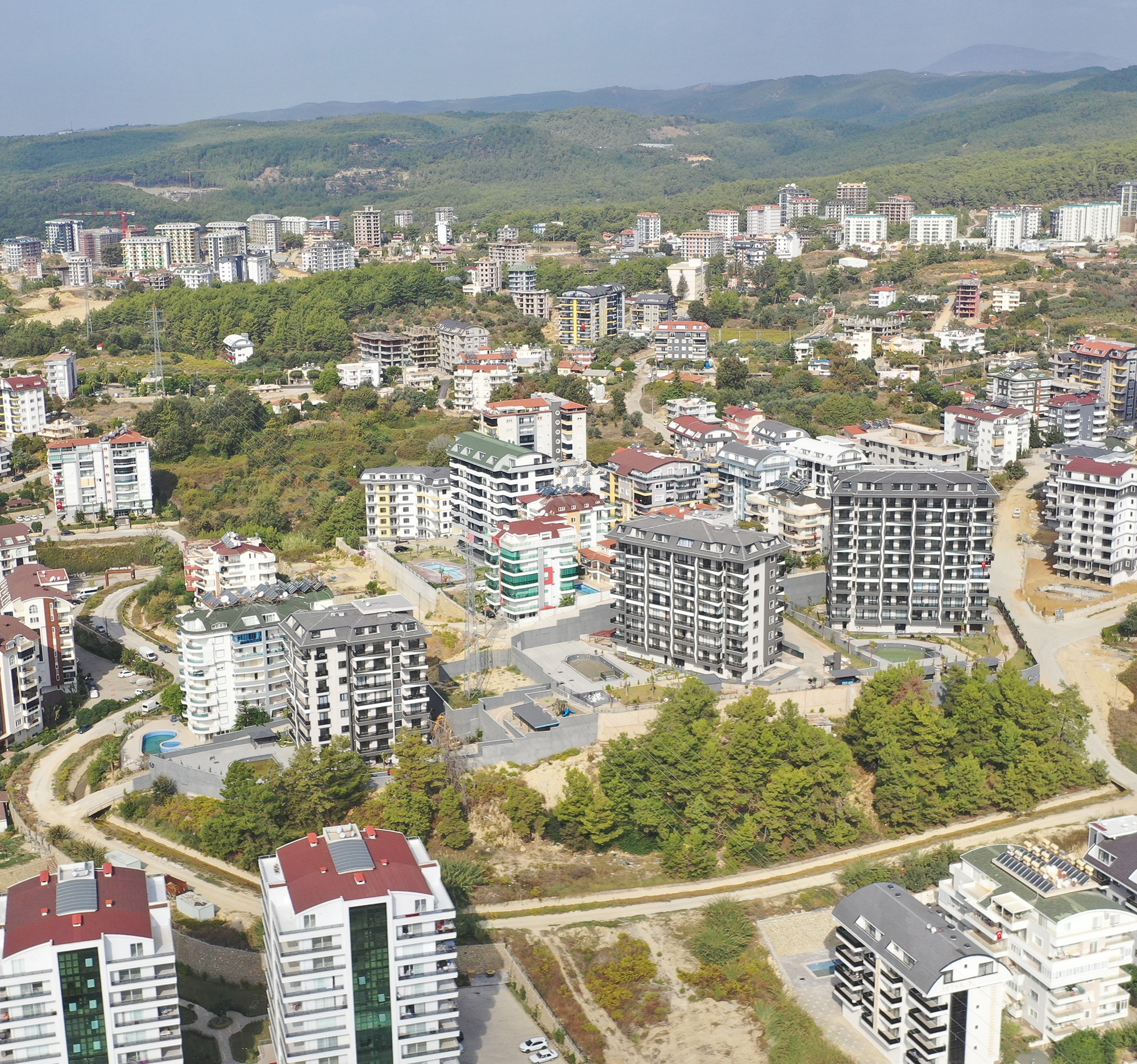 Luksuriøs 2+1 Lejlighed med Hav- og Bjergudsigt, Alanya - Avsallar