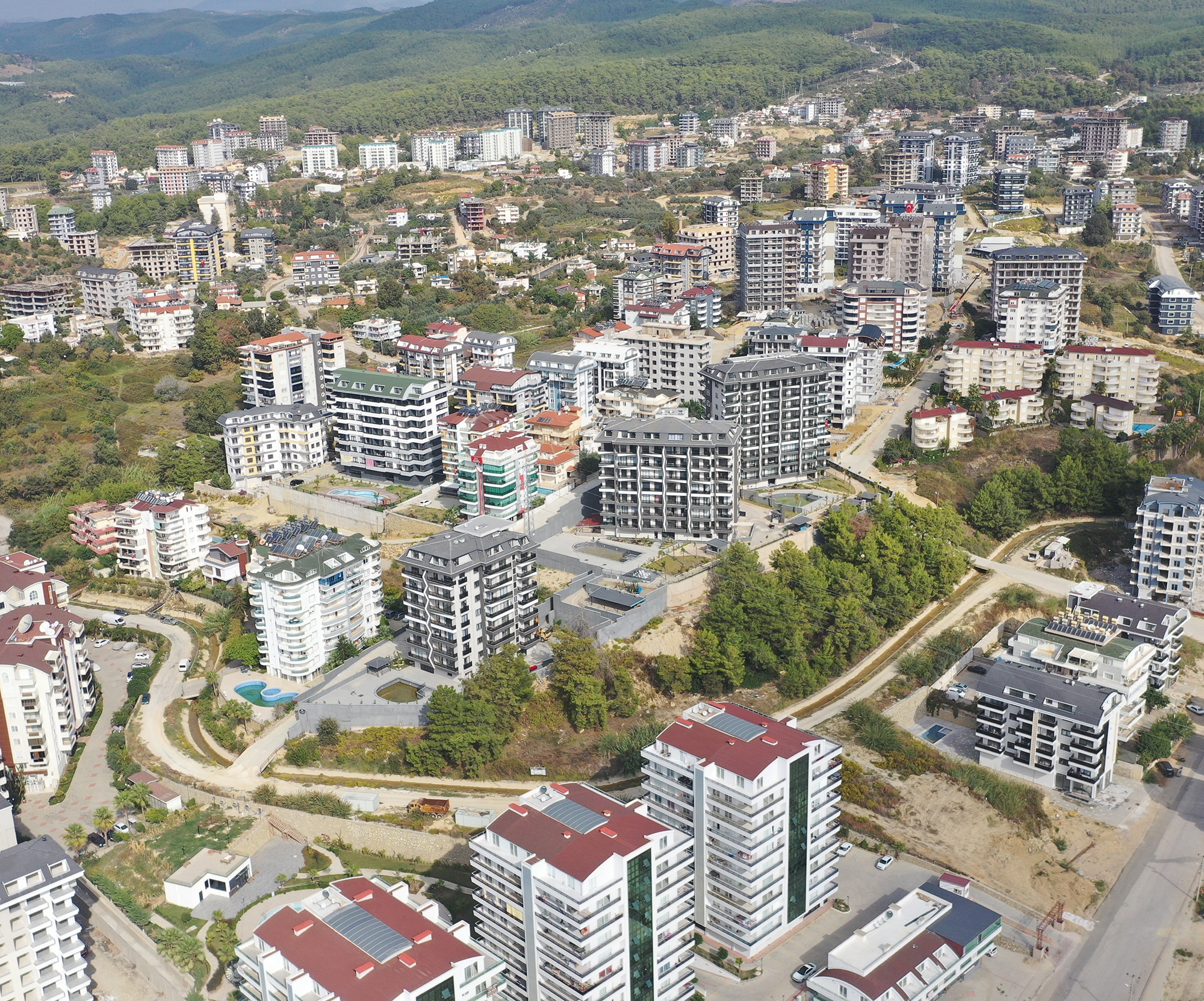 Luksuriøs 2+1 Lejlighed med Hav- og Bjergudsigt, Alanya - Avsallar