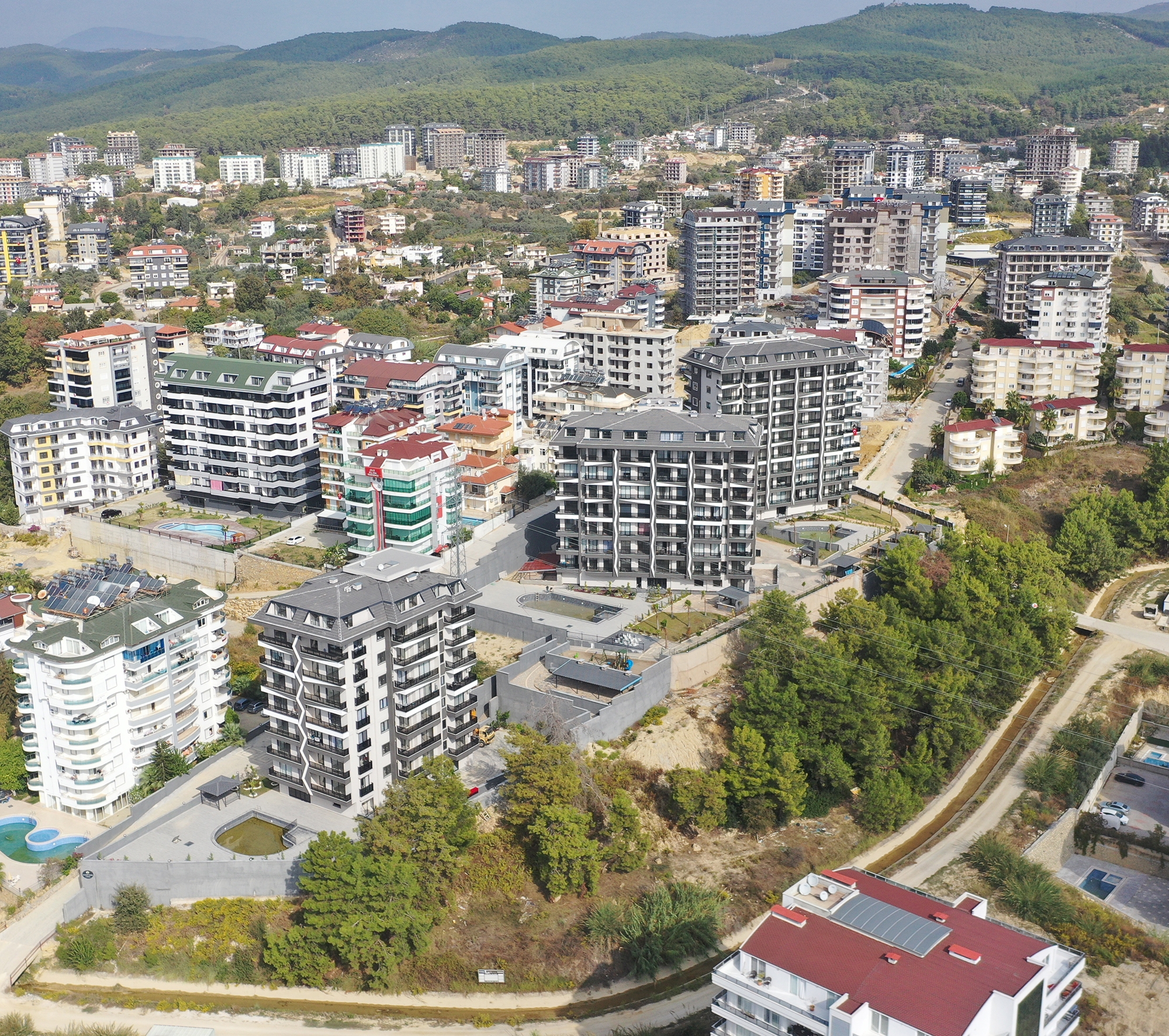 Luksuriøs 2+1 Lejlighed med Hav- og Bjergudsigt, Alanya - Avsallar