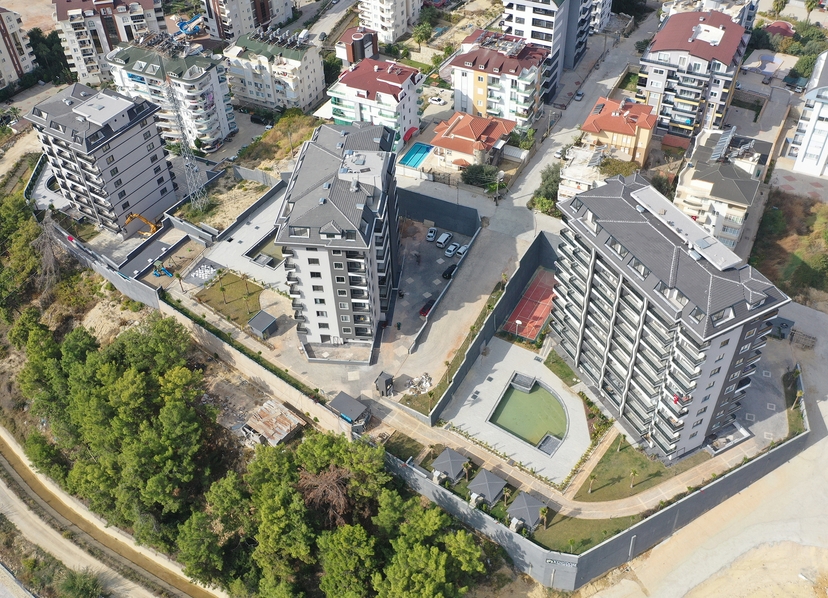 Luksuriøs 2+1 Lejlighed med Hav- og Bjergudsigt, Alanya - Avsallar