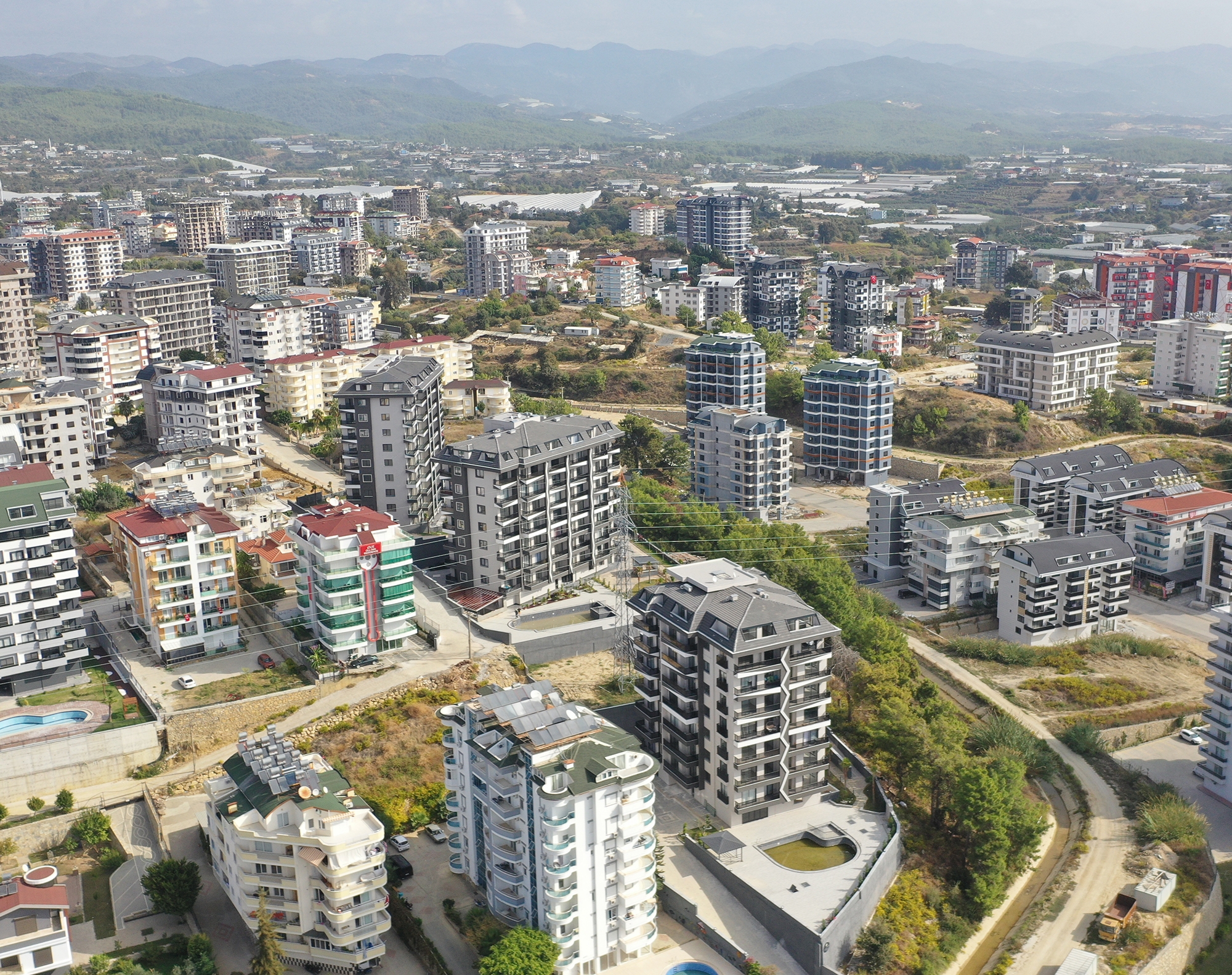 Luksuriøs 2+1 Lejlighed med Hav- og Bjergudsigt, Alanya - Avsallar