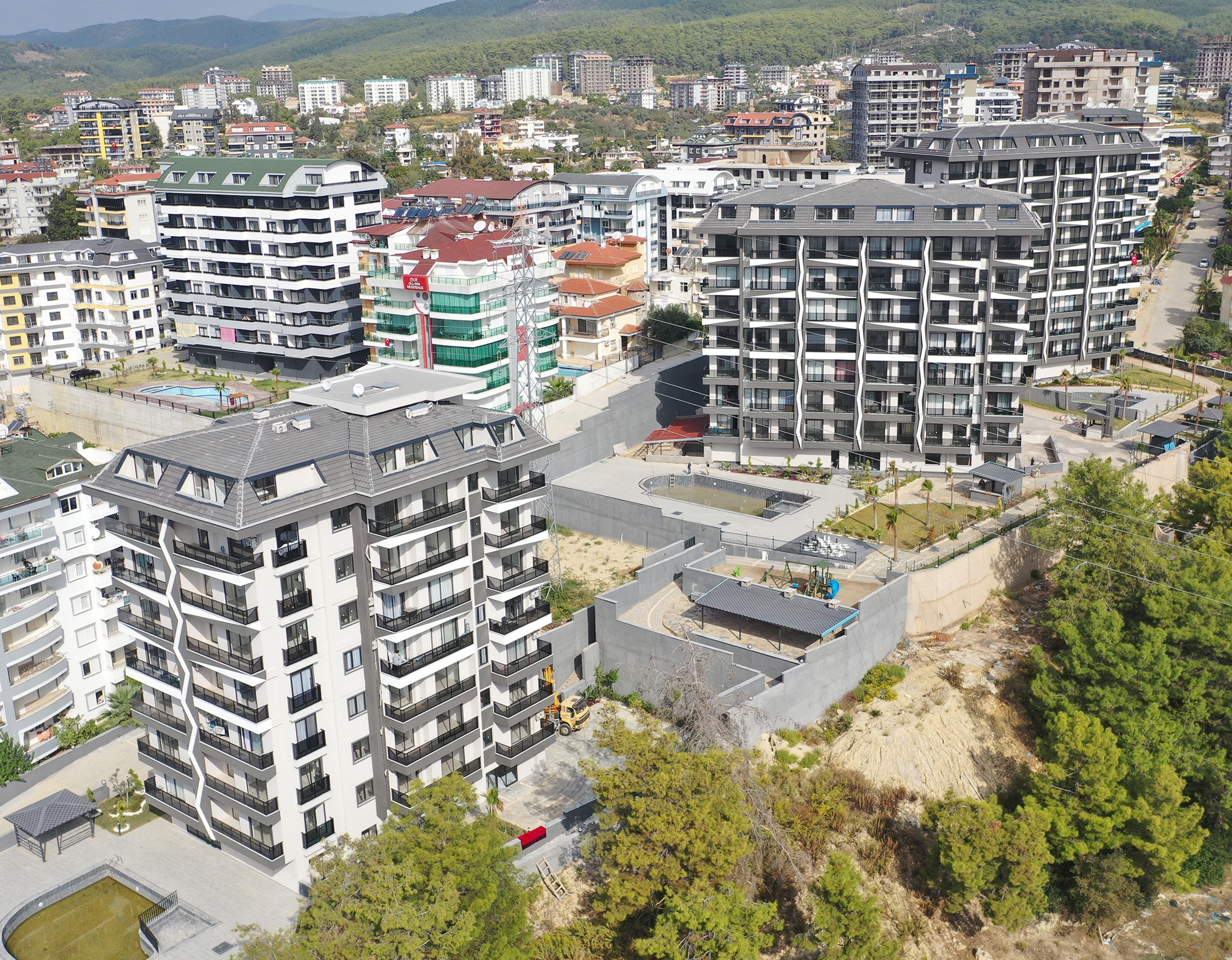 Luksuriøs 2+1 Lejlighed med Hav- og Bjergudsigt, Alanya - Avsallar