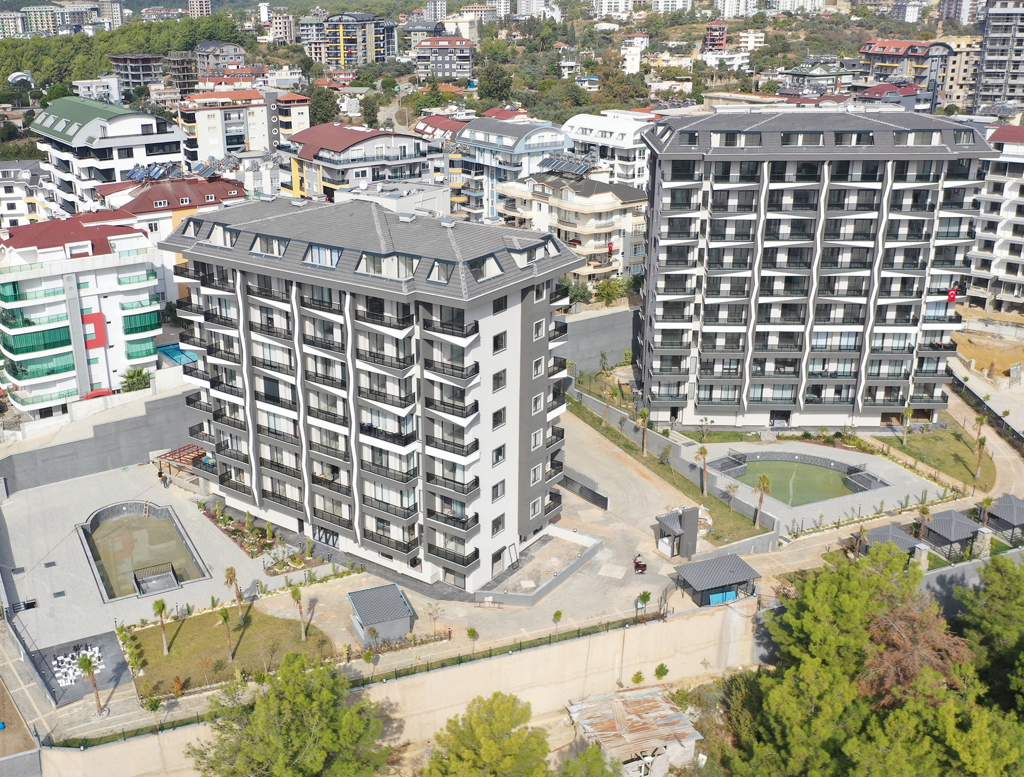 Luksuriøs 2+1 Lejlighed med Hav- og Bjergudsigt, Alanya - Avsallar