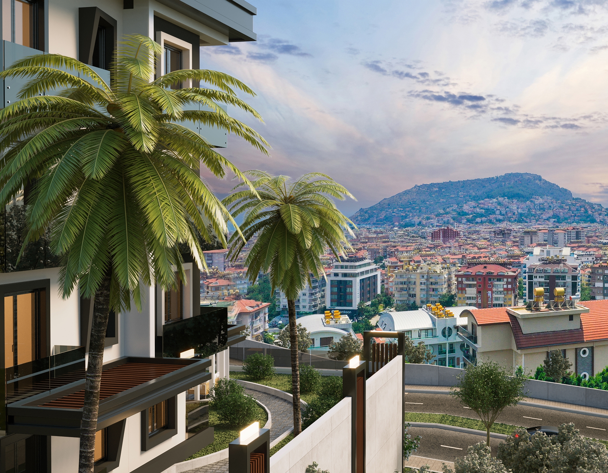 Luxuriöses 4+1 Apartment mit atemberaubendem Blick in Alanya-Hasbahce