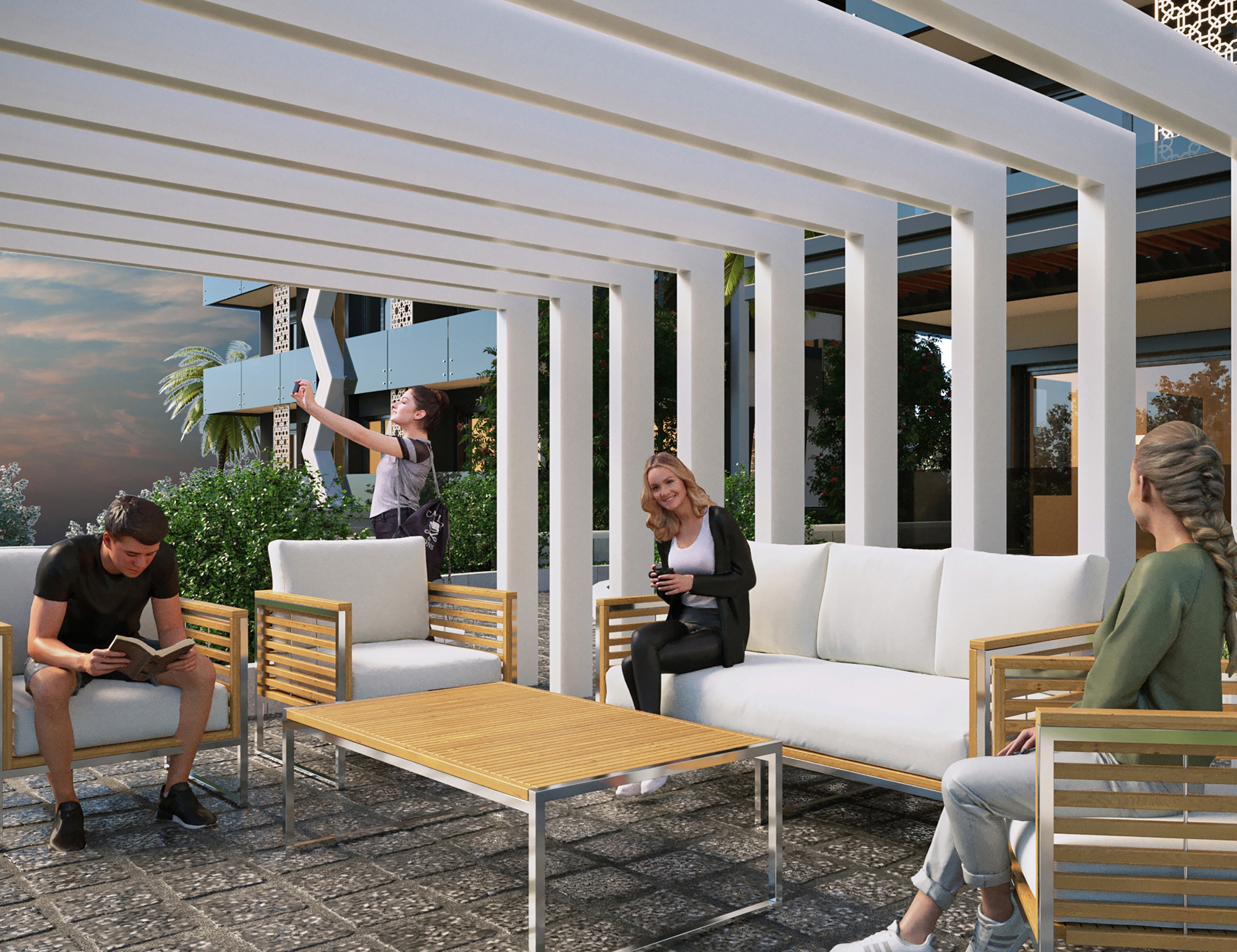 Luxuriöses 4+1 Apartment mit atemberaubendem Blick in Alanya-Hasbahce