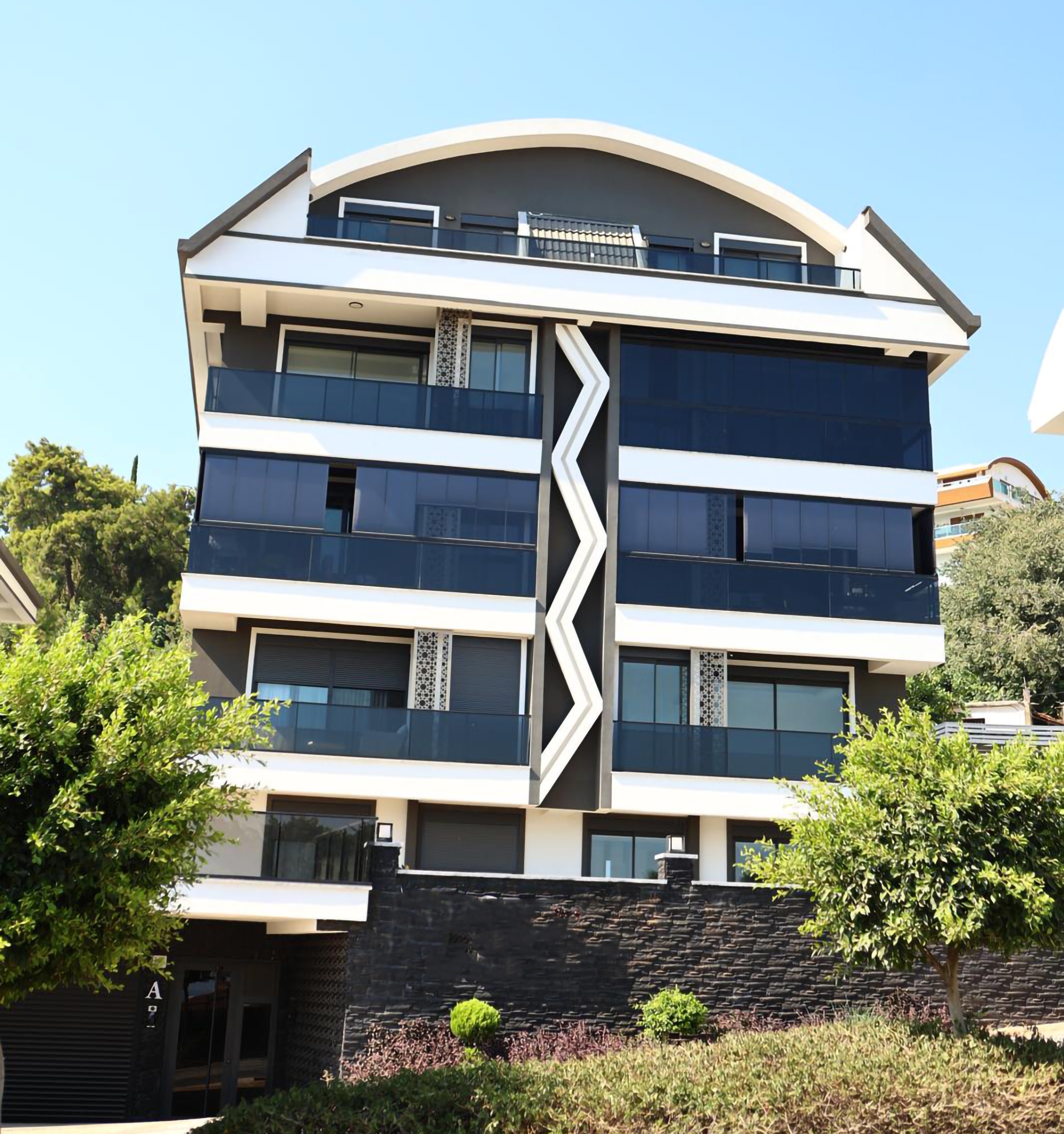 Luxuriöses 4+1 Apartment mit atemberaubendem Blick in Alanya-Hasbahce