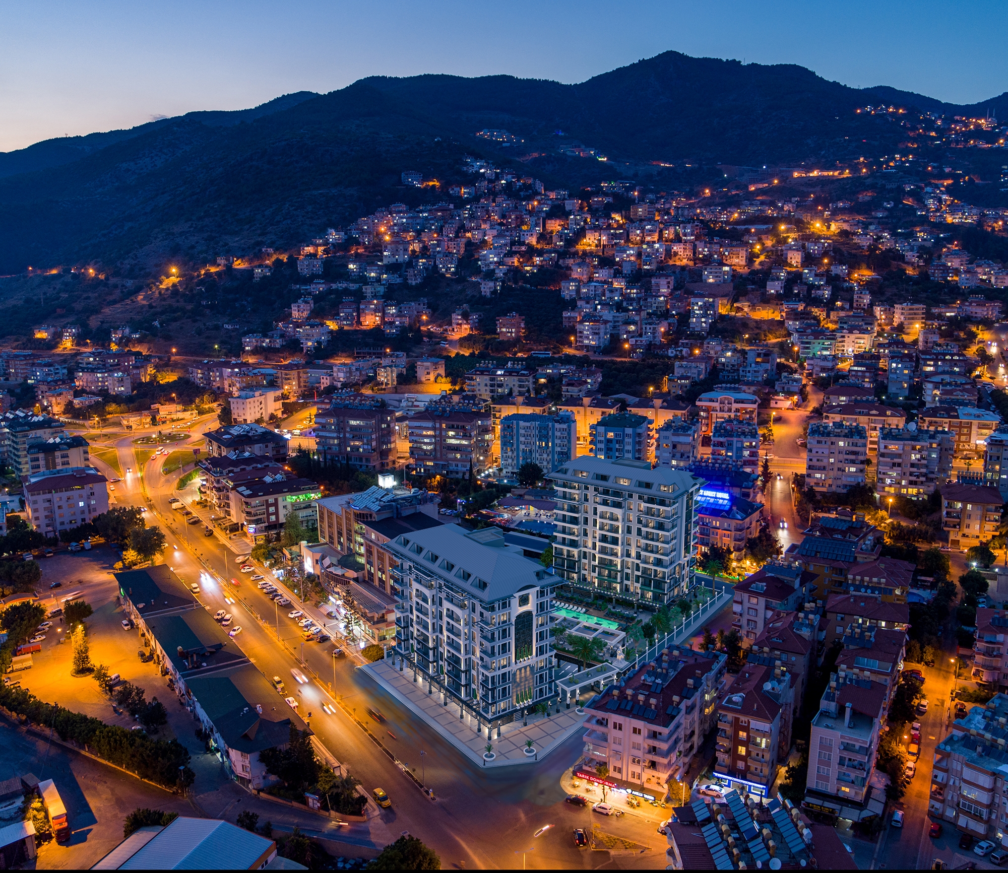 Luksuriøs 1+1 Lejlighed med Fantastisk Udsigt, Alanya Center
