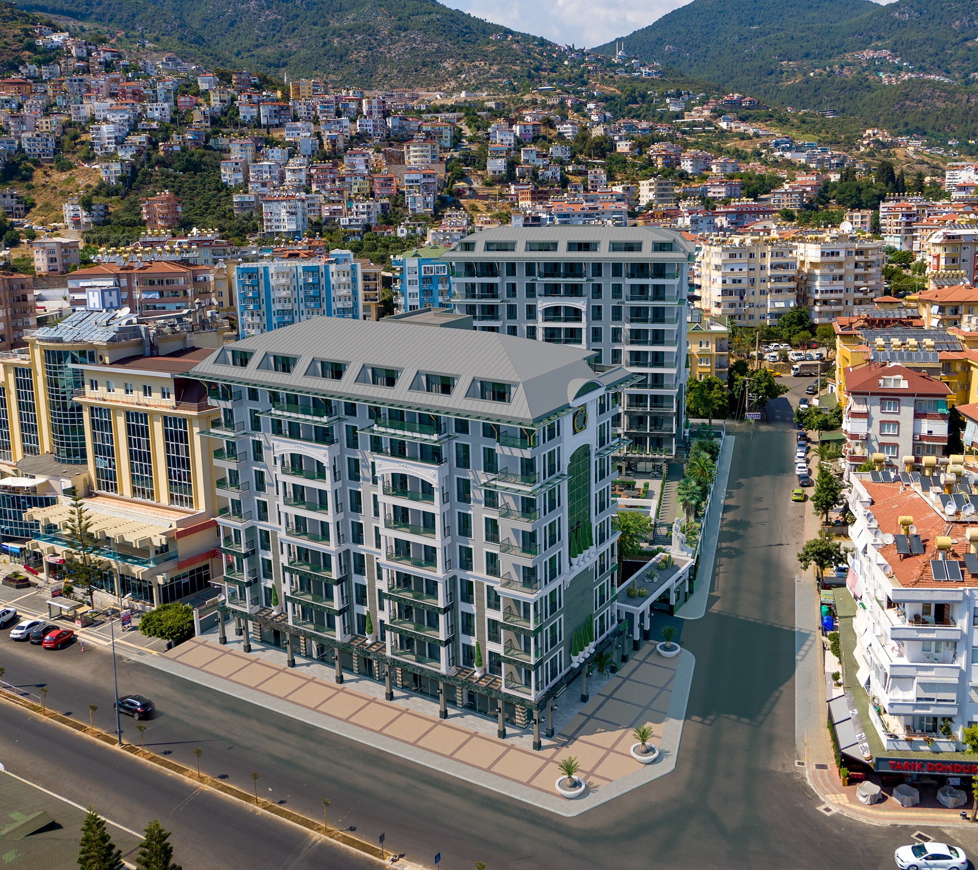 Luksuriøs 1+1 Lejlighed med Fantastisk Udsigt, Alanya Center