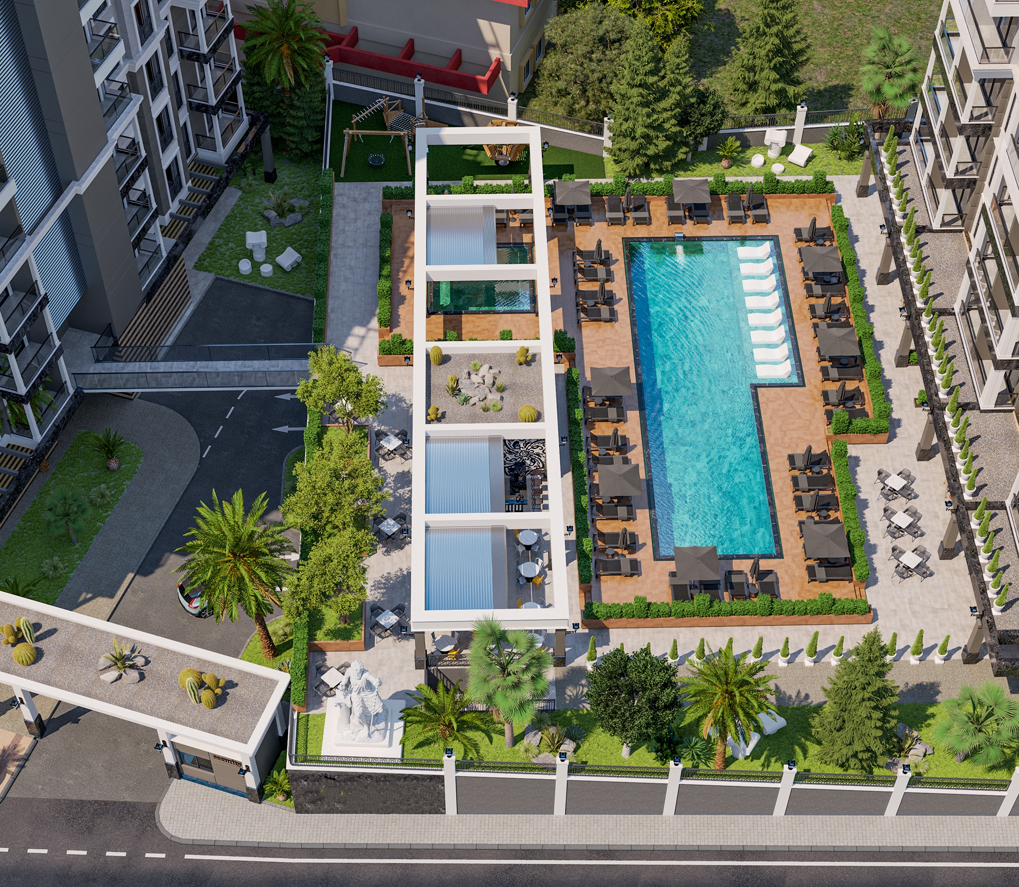 Luksuriøs 1+1 Lejlighed med Fantastisk Udsigt, Alanya Center