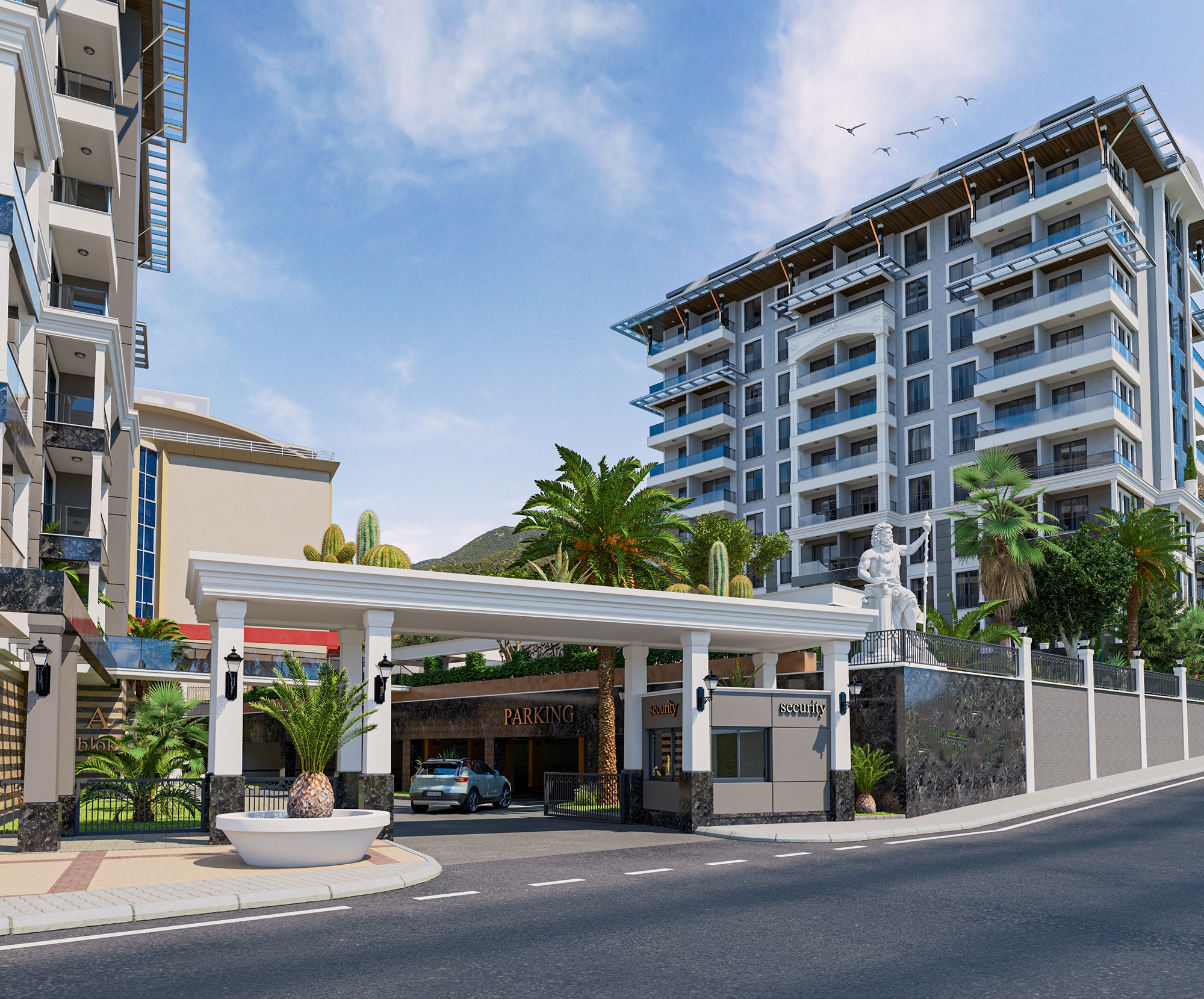 Luksuriøs 1+1 Lejlighed med Fantastisk Udsigt, Alanya Center