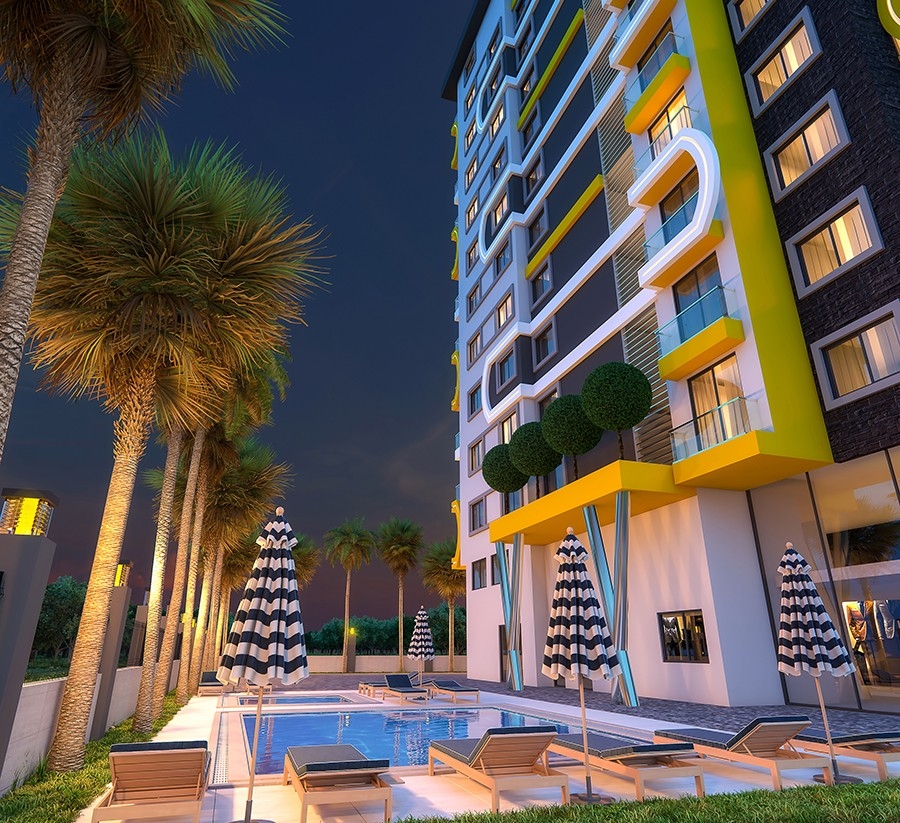 Amazing complex with many on-site facilities in Alanya