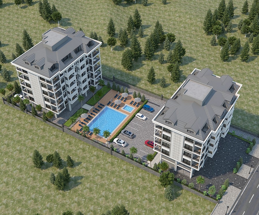 Cozy and very charming residential complex newly launched in Alanya