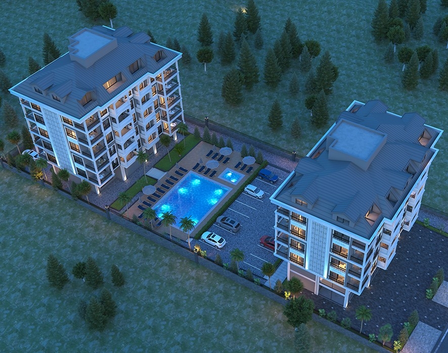 Cozy and very charming residential complex newly launched in Alanya