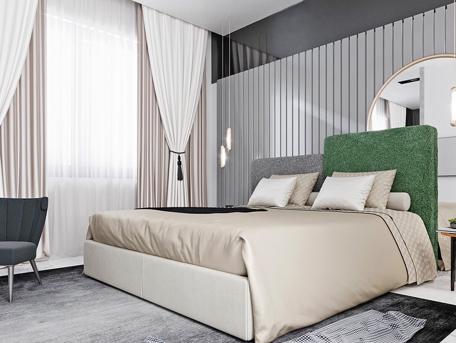 Luxuriöse 1+1 Wohnung mit Meerblick und Bergblick in Mahmutlar