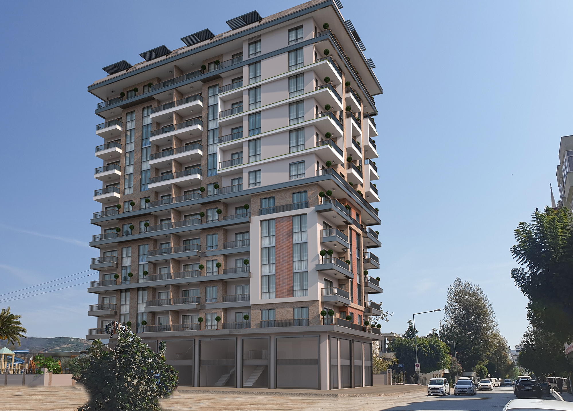 Luxury 1+1 Apartment with Sea and Mountain Views, Alanya - Mahmutlar