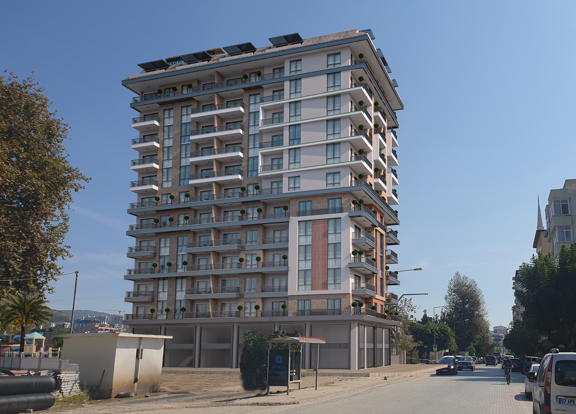Luxury 1+1 Apartment with Sea and Mountain Views, Alanya - Mahmutlar