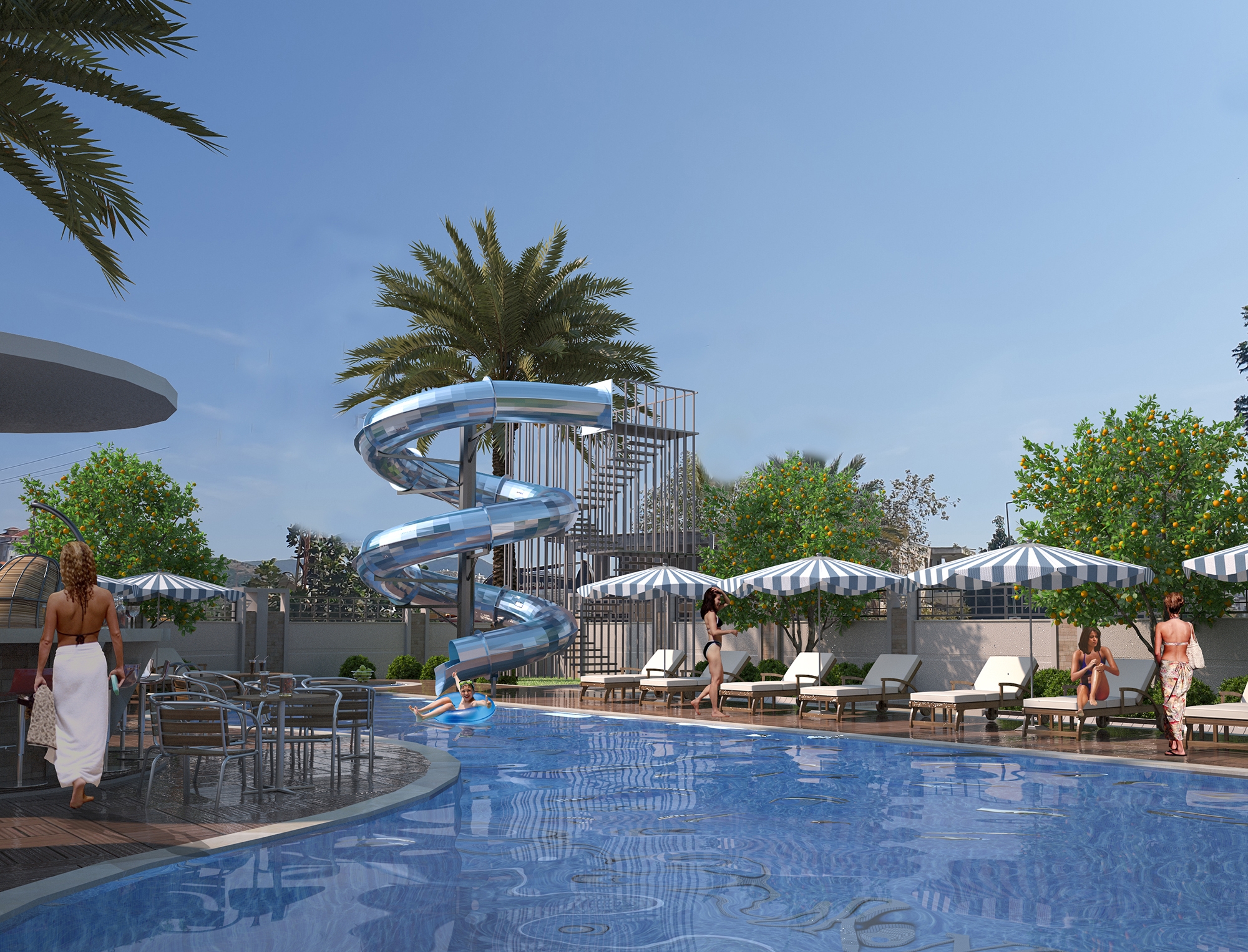 Luxury 1+1 Apartment with Sea and Mountain Views, Alanya - Mahmutlar