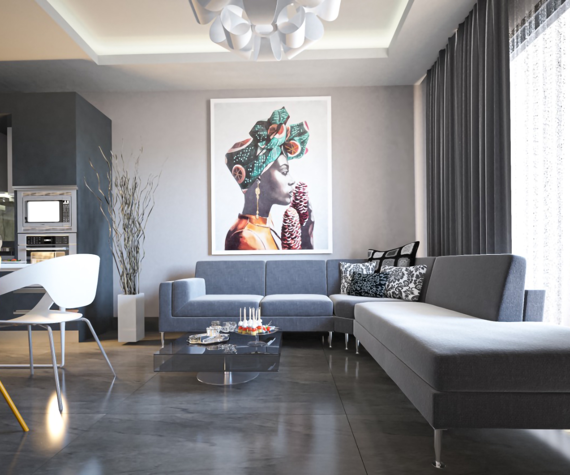 Luxury 1+1 Apartment with Sea and Mountain Views, Alanya - Mahmutlar