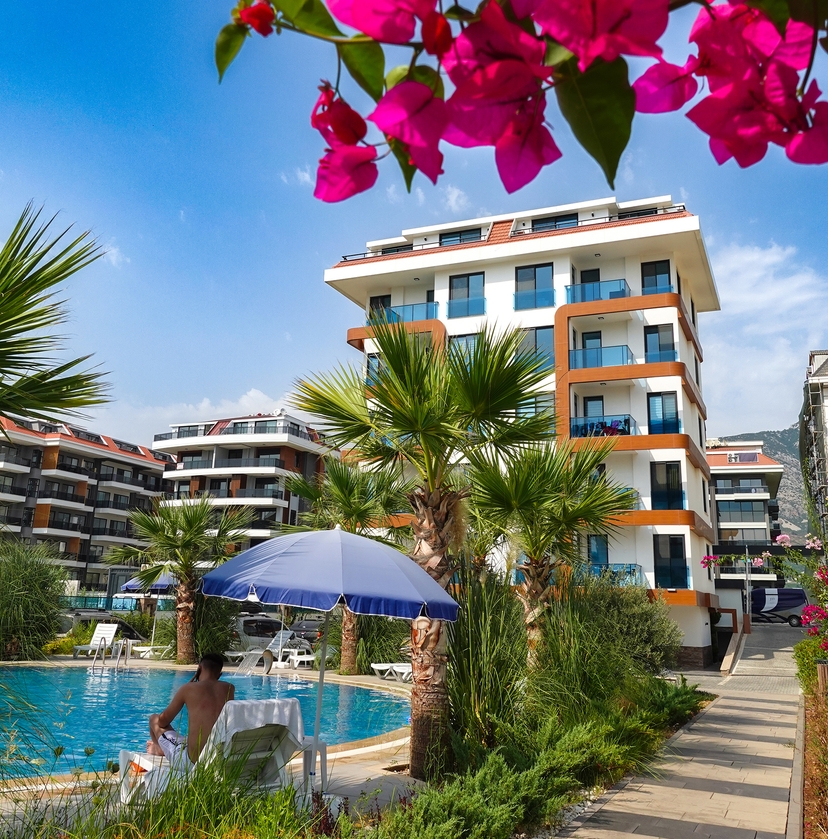 Ylellinen 2+1 huoneisto meri- ja vuorinäköalalla, Alanya - Kestel
