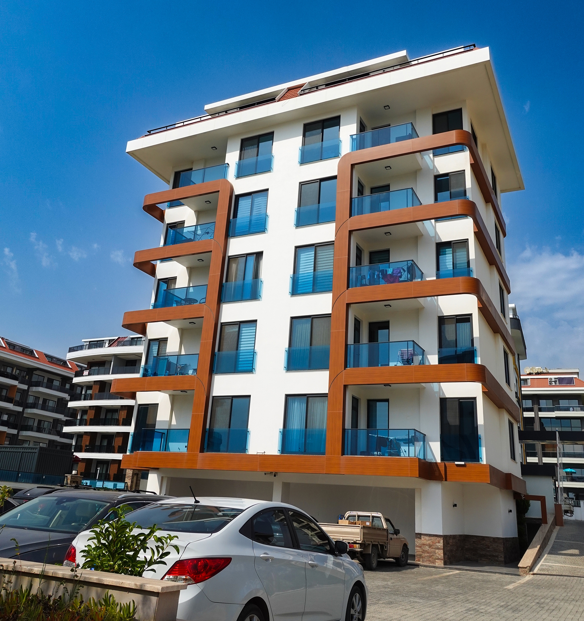 Ylellinen 2+1 huoneisto meri- ja vuorinäköalalla, Alanya - Kestel