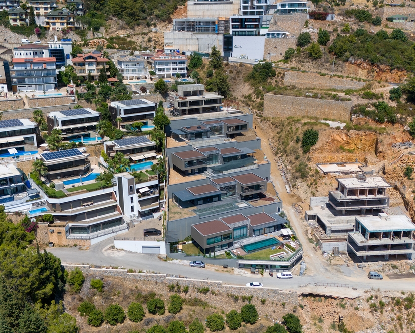 Luxuriöse 4+1 Villa mit atemberaubendem Blick, Alanya - Bektas