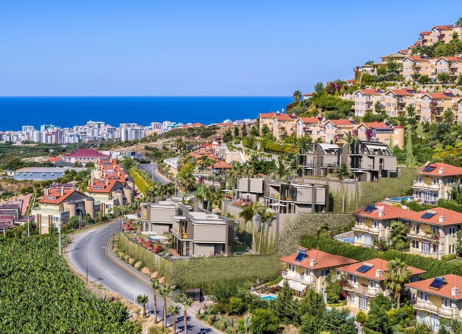 Ylellinen 3+1 Villa meri- ja vuorinäköaloilla, Alanya-Kargicak
