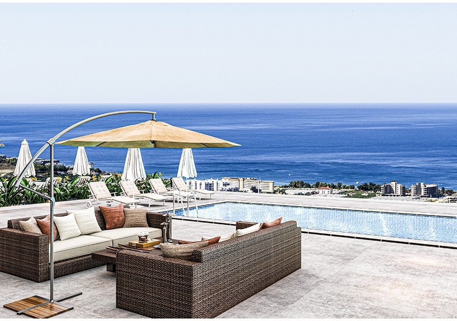 Ylellinen 3+1 Villa meri- ja vuorinäköaloilla, Alanya-Kargicak