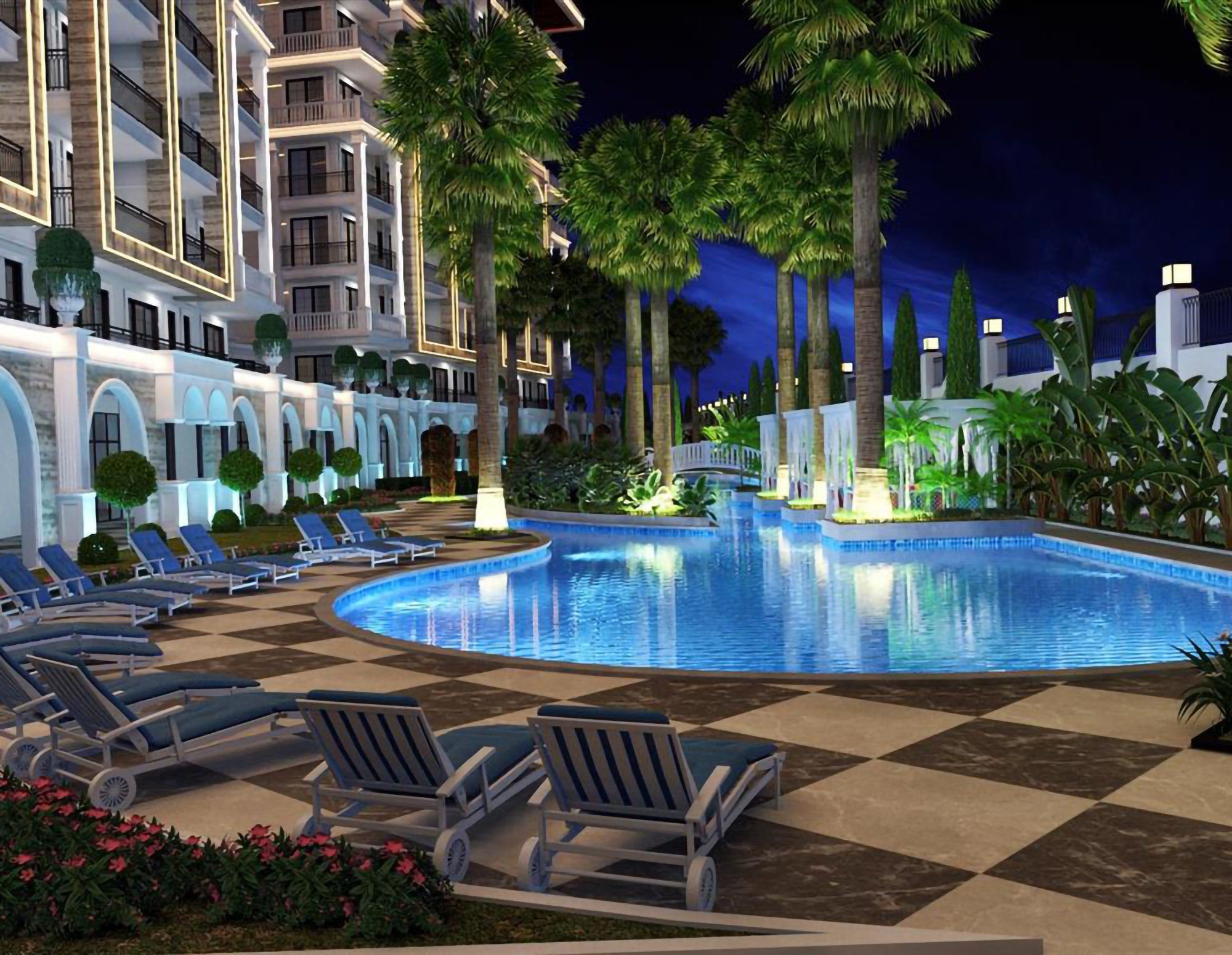 Luxury 1+1 Apartment with Sea and Mountain Views, Alanya Center