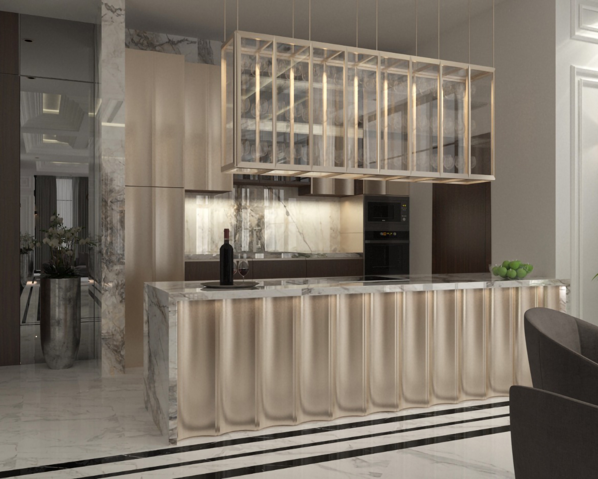 Luxury 1+1 Apartment with Sea and Mountain Views, Alanya Center