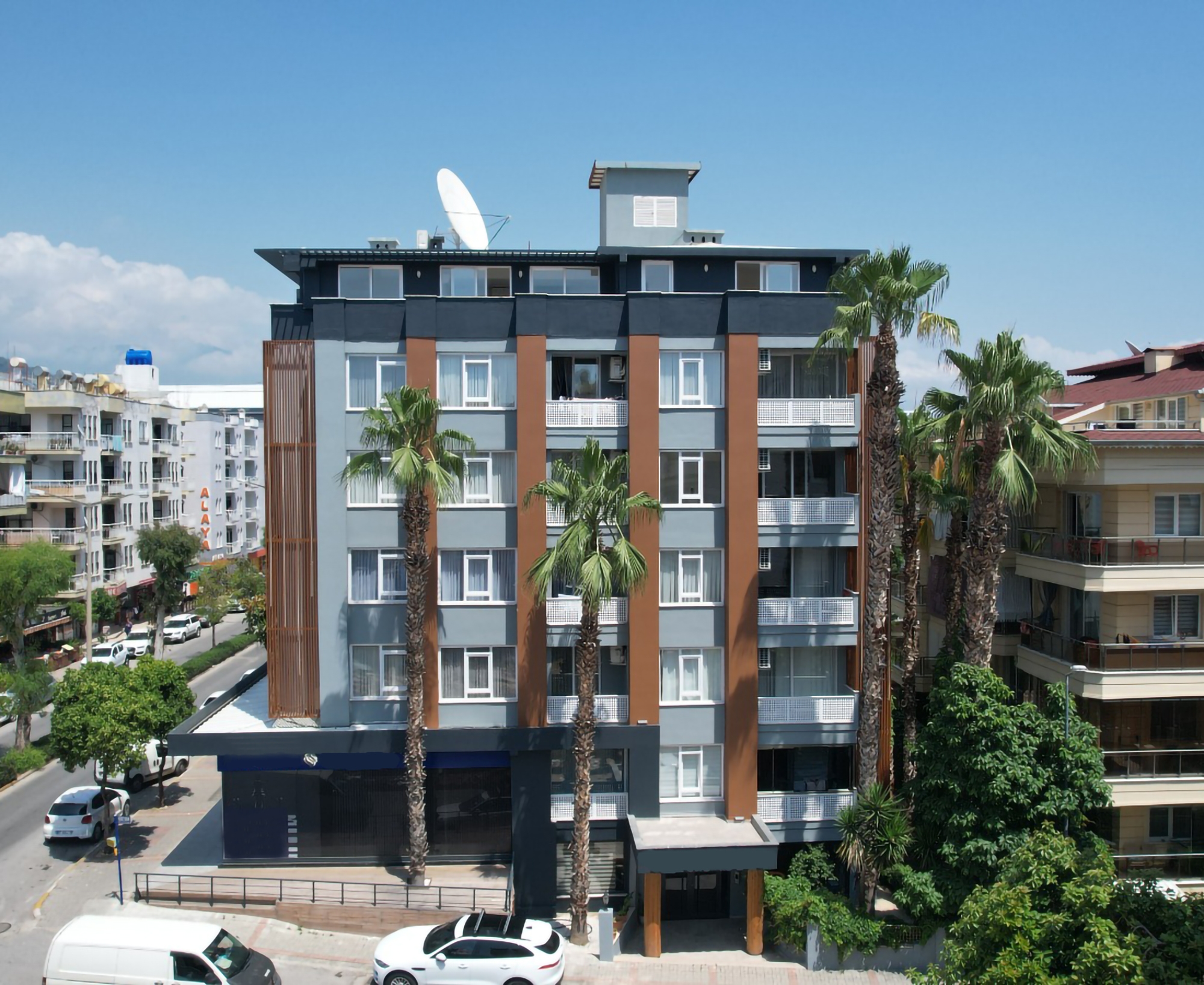 Modernes 1+1 Apartment mit Bergblick, Alanya Zentrum