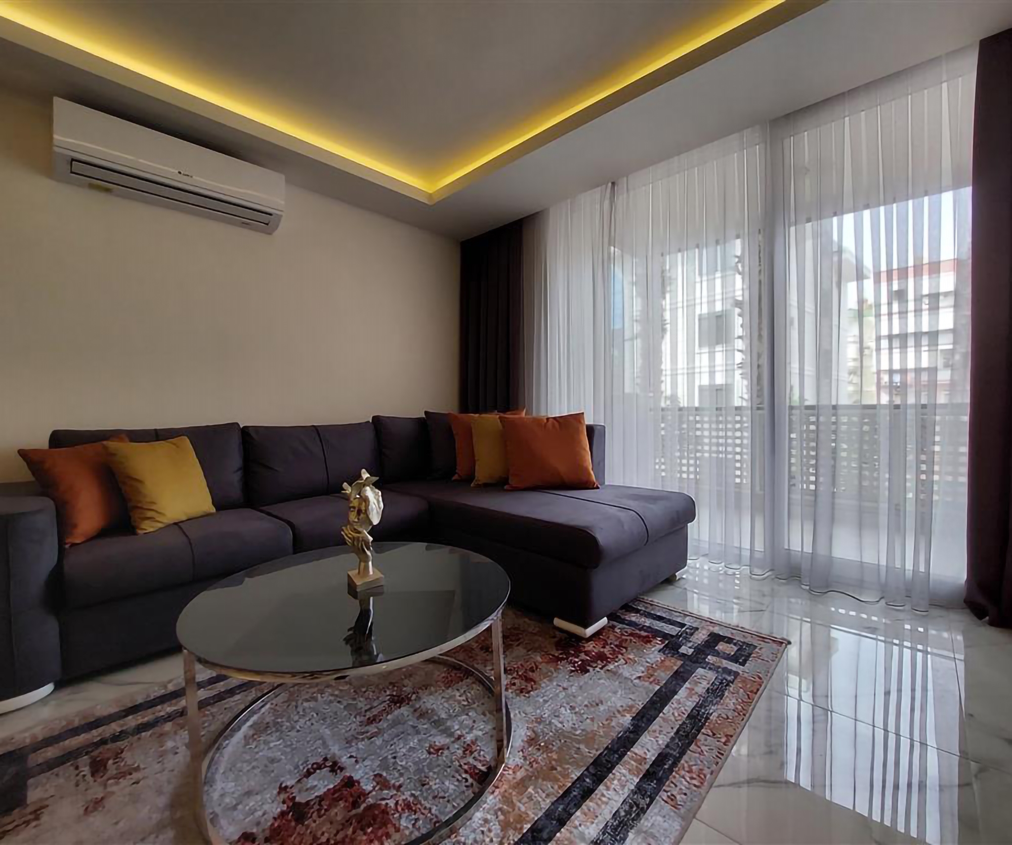 Modernes 1+1 Apartment mit Bergblick, Alanya Zentrum