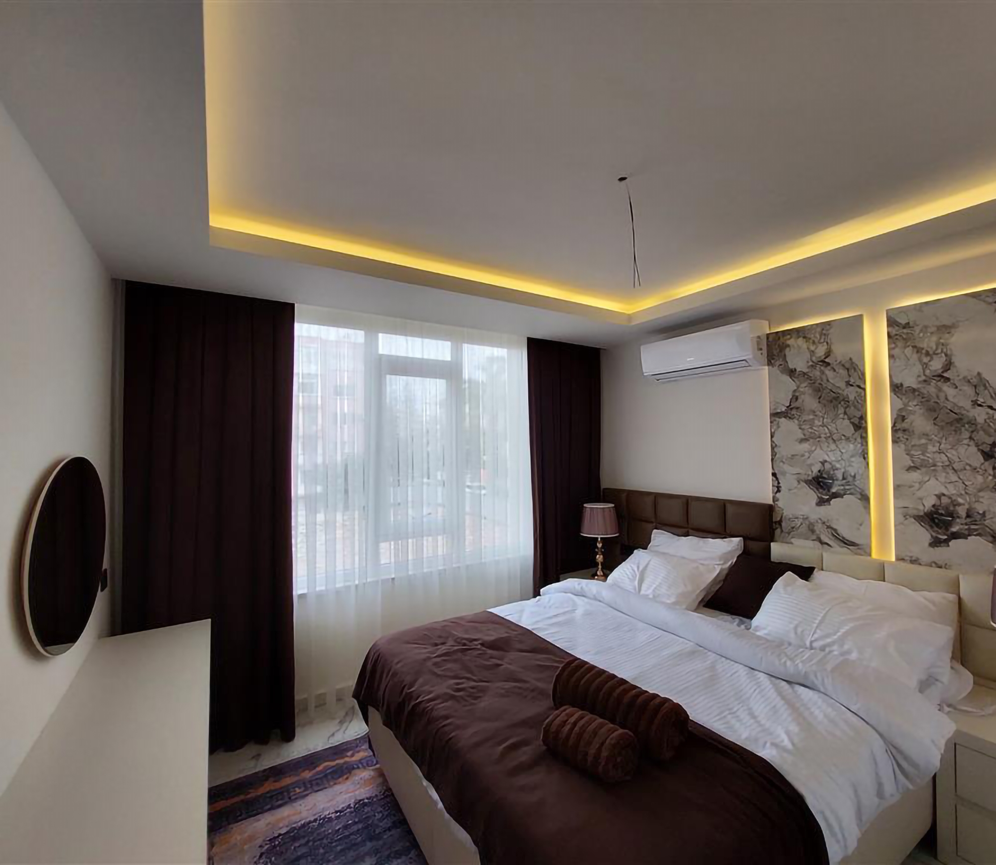 Modernes 1+1 Apartment mit Bergblick, Alanya Zentrum