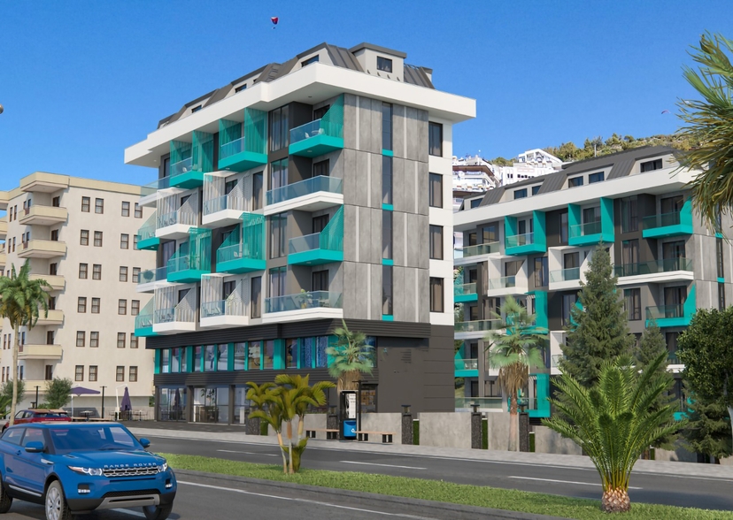 2+1 Wohnung mit Meerblick und Bergblick, Alanya Zentrum