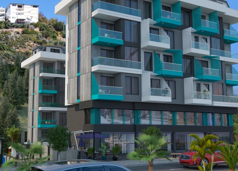 2+1 Wohnung mit Meerblick und Bergblick, Alanya Zentrum