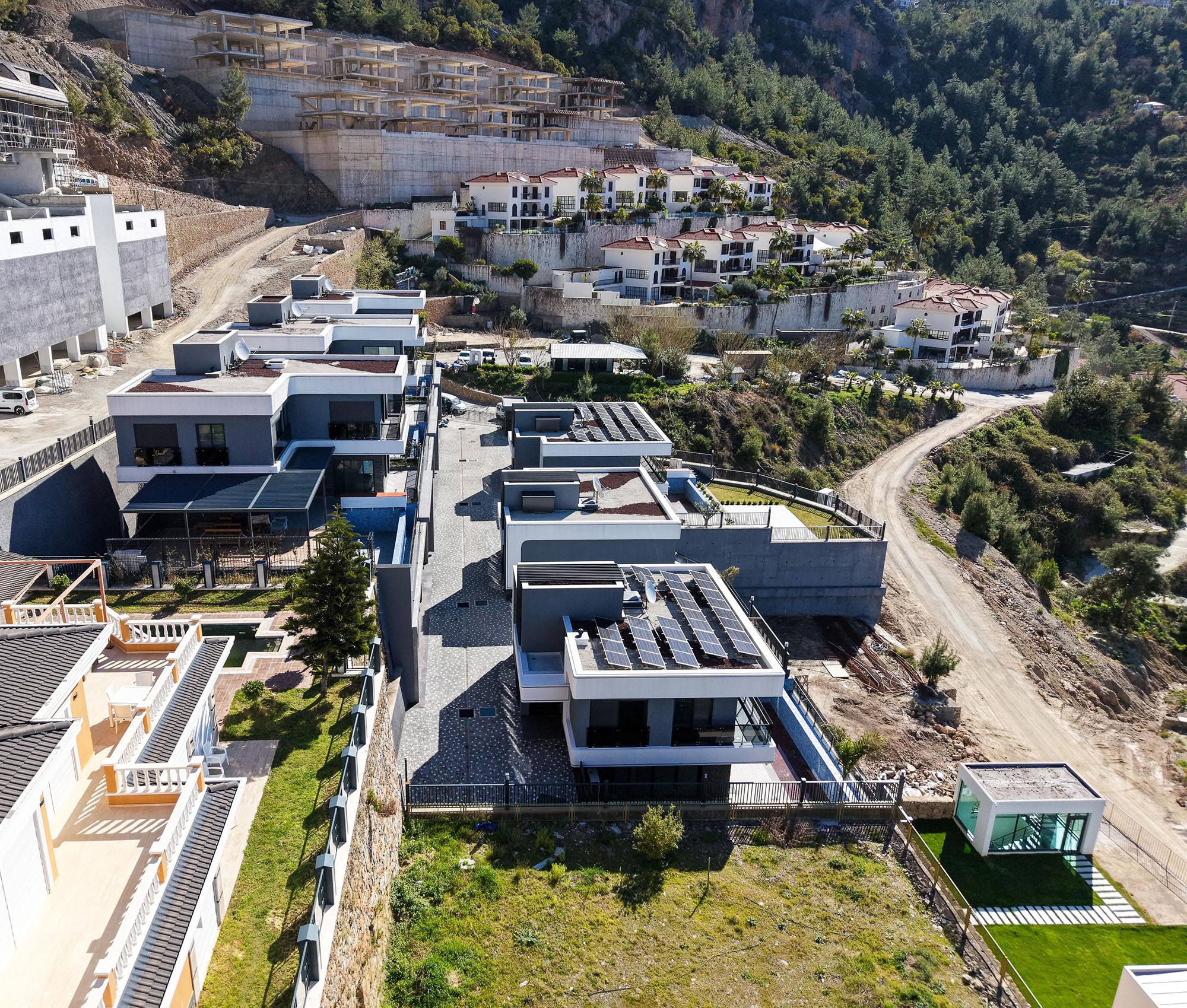 Luxus 5+1 Villa mit atemberaubendem Blick in Alanya, Bektaş