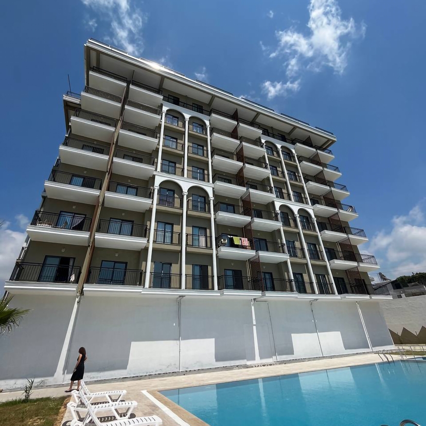 Ylellinen 1+1 huoneisto meri- ja vuorinäkymillä, Alanya - Avsallar