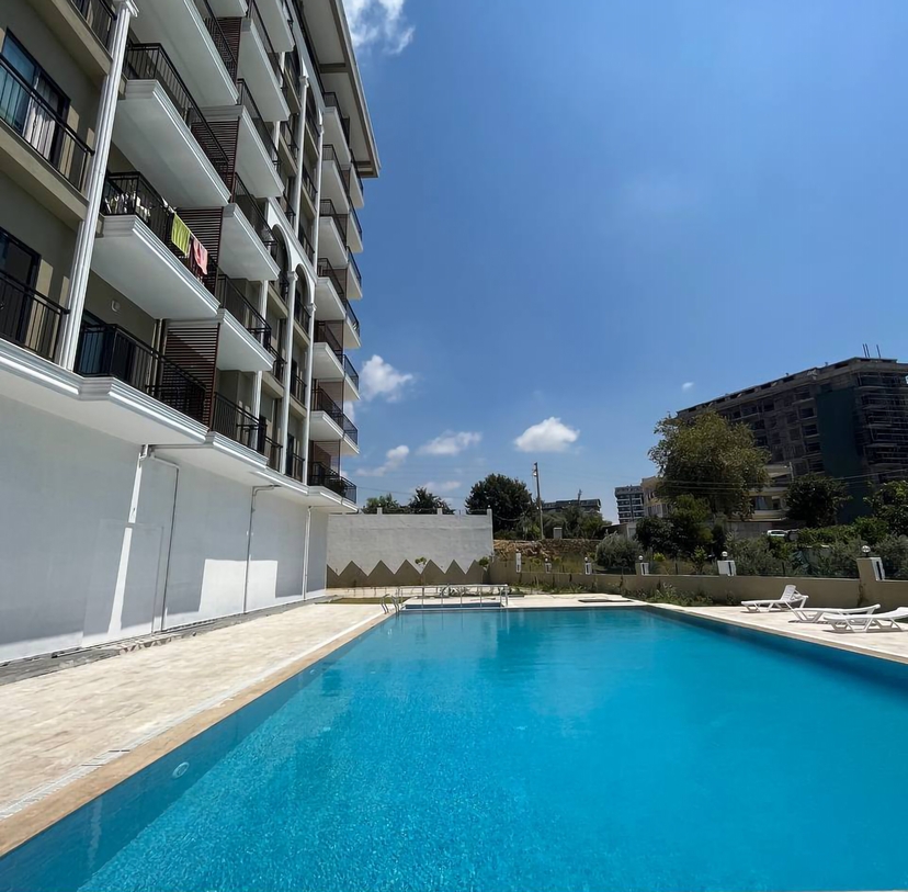 Ylellinen 1+1 huoneisto meri- ja vuorinäkymillä, Alanya - Avsallar