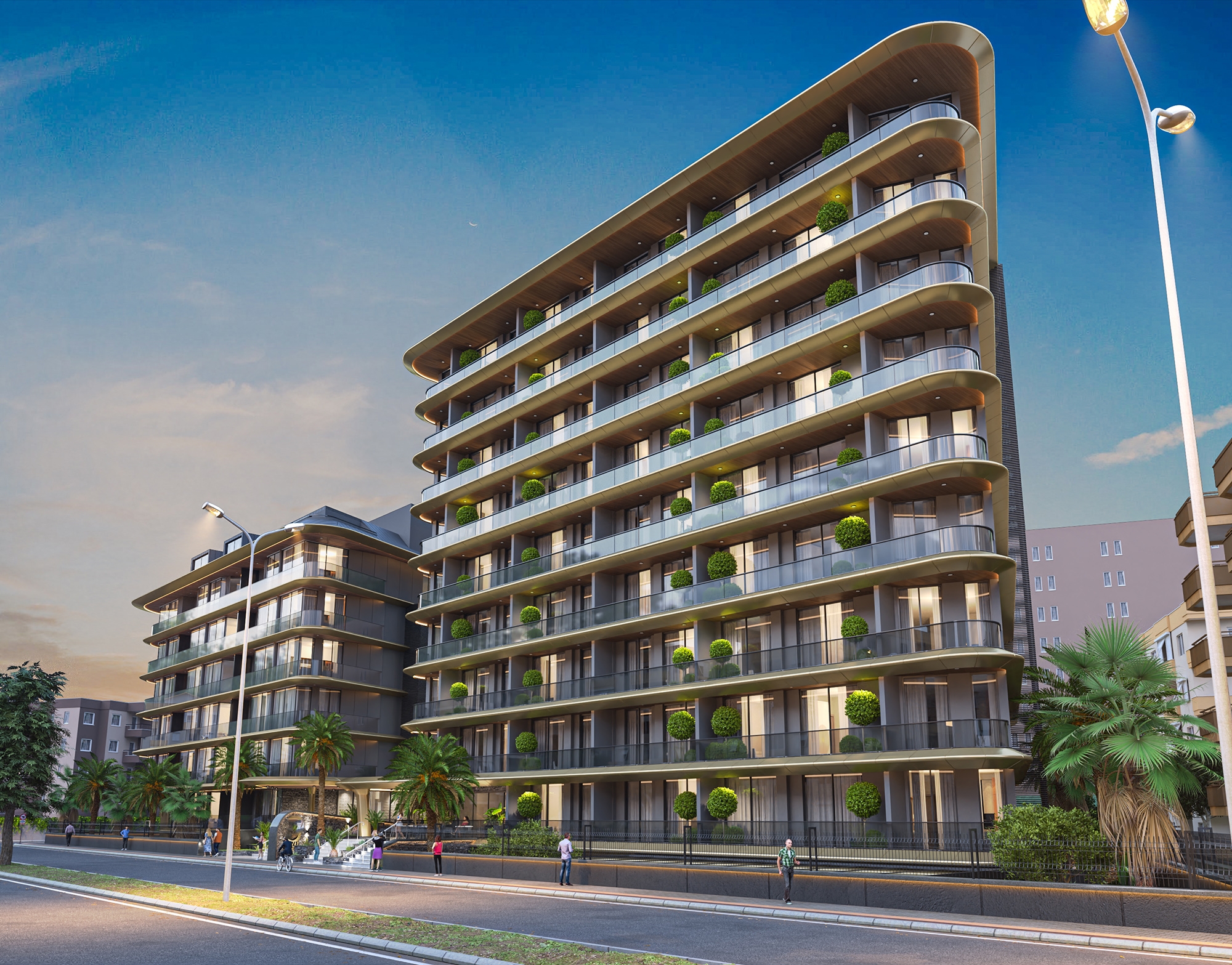 Luksus 1+1 Lejlighed med Bjergudsigt i Alanya Centrum