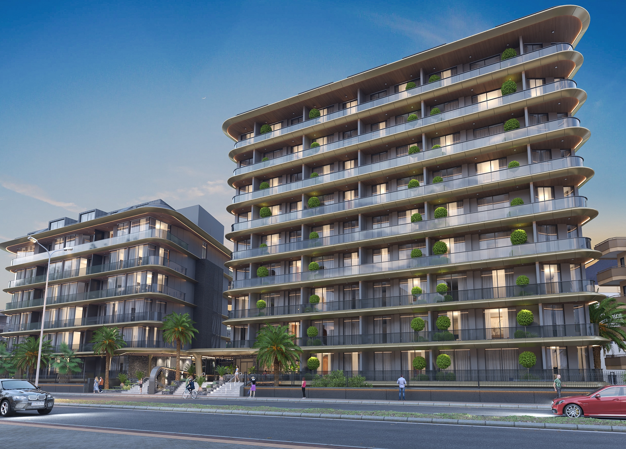 Luksus 1+1 Lejlighed med Bjergudsigt i Alanya Centrum