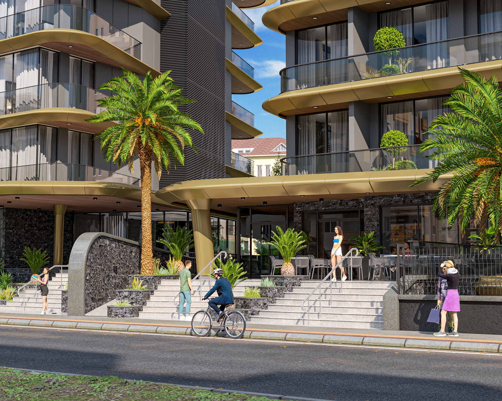 Luksus 1+1 Lejlighed med Bjergudsigt i Alanya Centrum