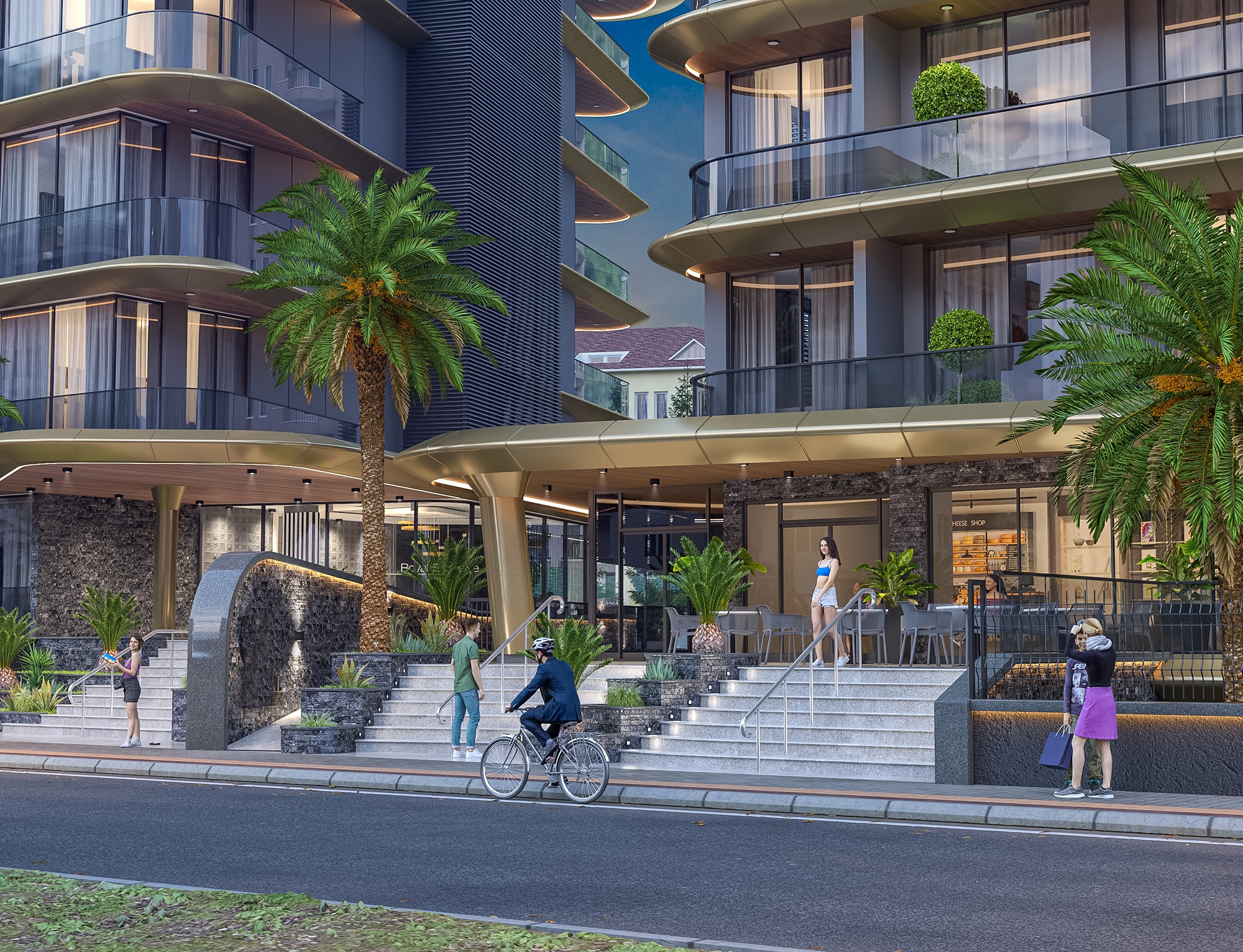 Luksus 1+1 Lejlighed med Bjergudsigt i Alanya Centrum
