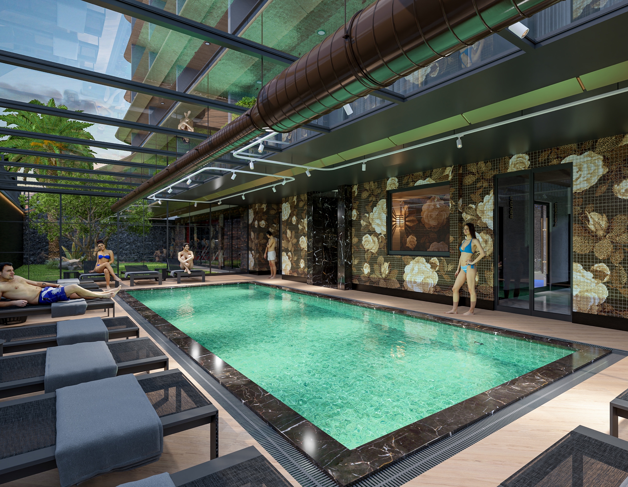 Luksus 1+1 Lejlighed med Bjergudsigt i Alanya Centrum