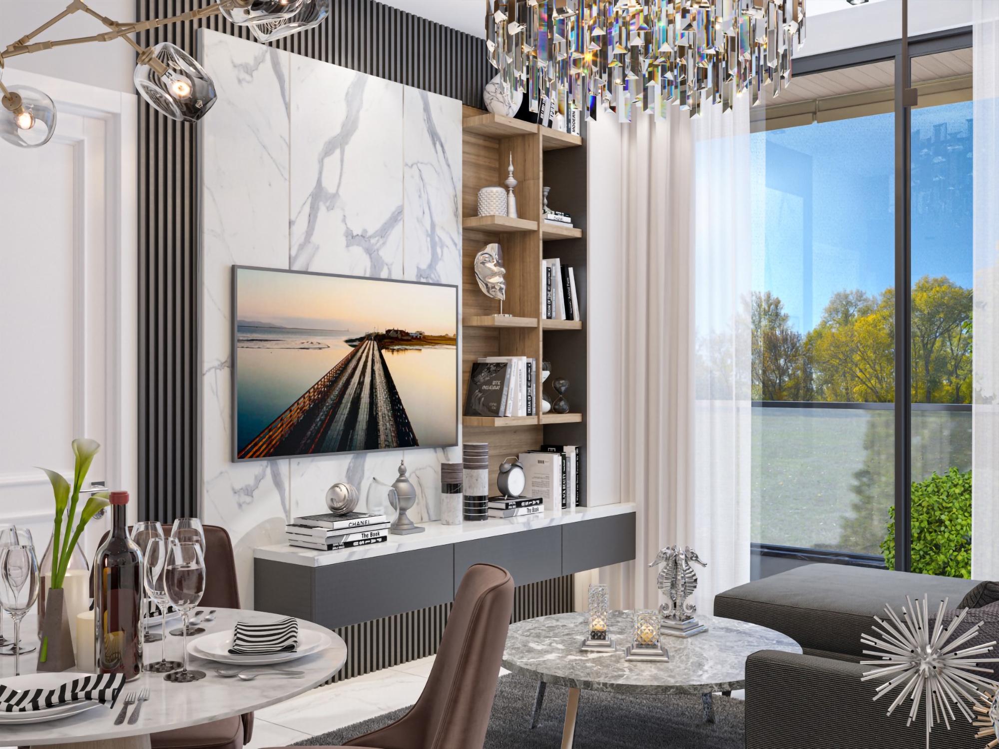Luksus 1+1 Lejlighed med Bjergudsigt i Alanya Centrum