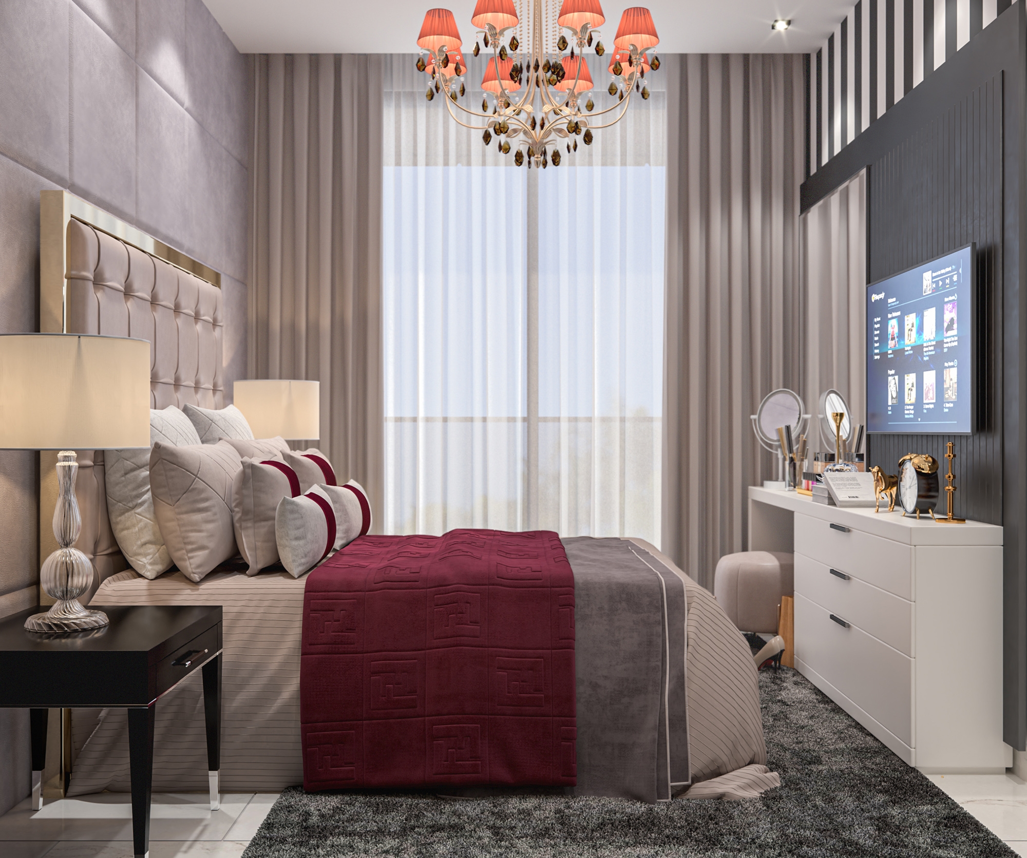 Luksus 1+1 Lejlighed med Bjergudsigt i Alanya Centrum