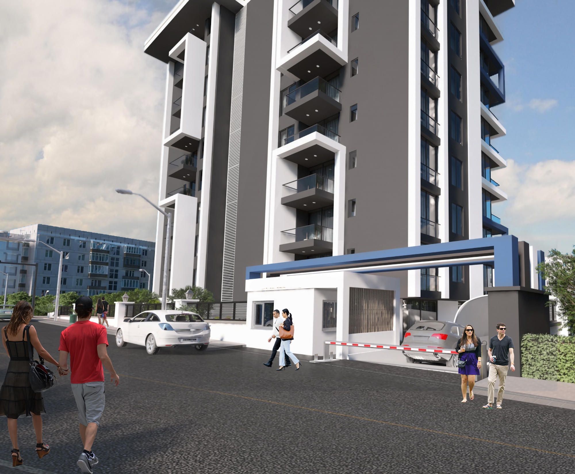 Luxuriöses 1+1 Apartment mit Meerblick und Burgblick, Alanya Zentrum